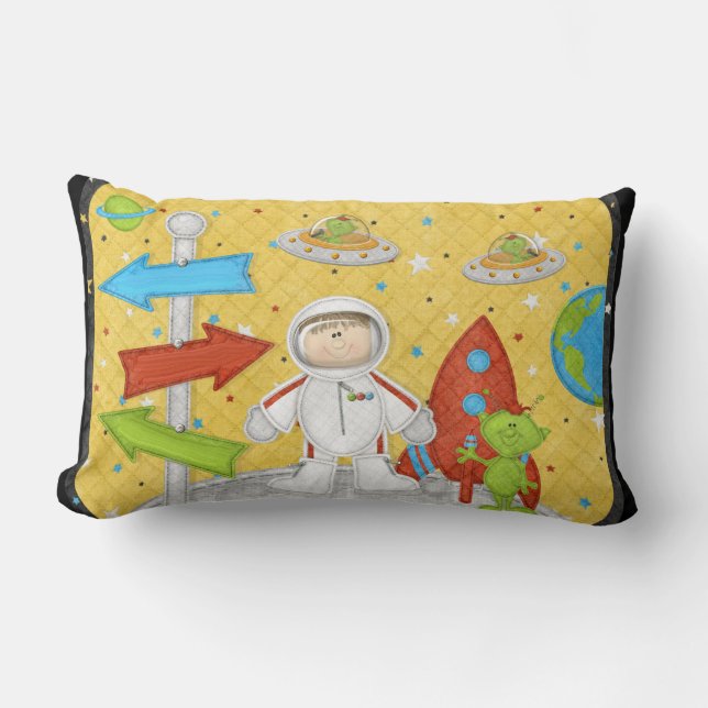 Coussin Rectangle Espace extra-atmosphérique Salle pour enfants Cous (Recto)