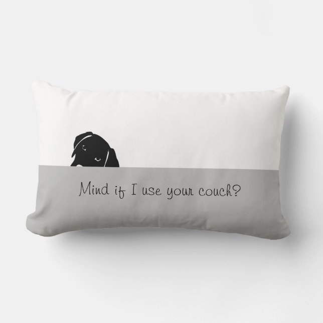 Coussin Rectangle Espoir de chien sournois si j'utilise l'oreiller à (Recto)