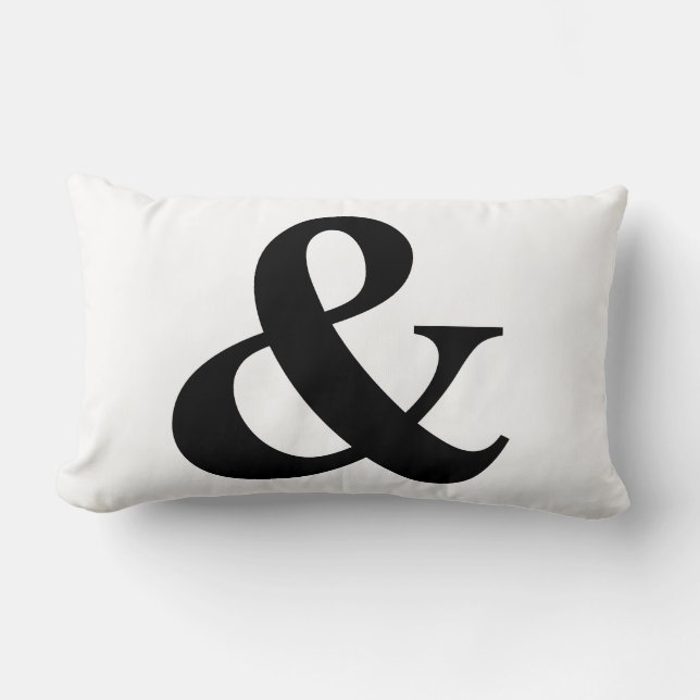 Coussin Rectangle Et et raccourci d'icône de symbole de Logogram (Recto)