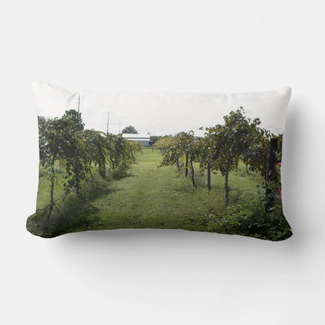 Coussin Rectangle Établissement vinicole (Recto)