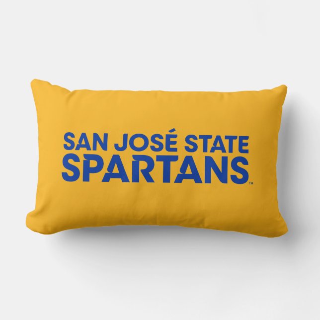Coussin Rectangle État Spartans Wordmark de San Jose (Recto)