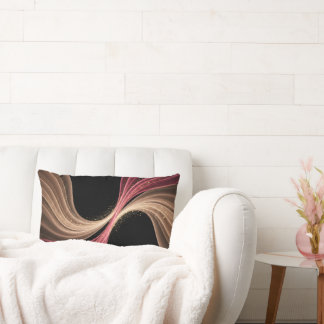 Coussin Rectangle Eternal Flow of Love — Abstract Romantic Art