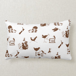 Coussin Rectangle Étudiants en science des oiseaux de Nouvelle-Zélan