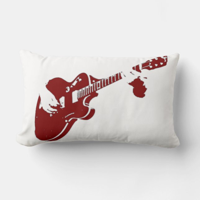 Coussin Rectangle Expert en matière de guitare (Recto)