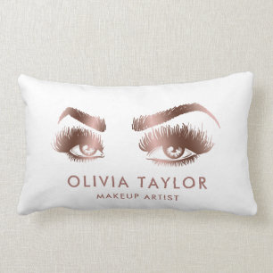 Coussin Rectangle Eyelashes maquillage Artiste Rose Gold Eyes Brows