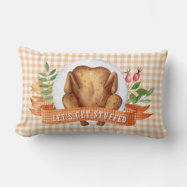 Coussin Rectangle Faisons-nous un tour ! | Thanksgiving (Recto)