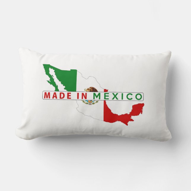 Coussin Rectangle fait dans l'étiquette de produit de drapeau de (Recto)