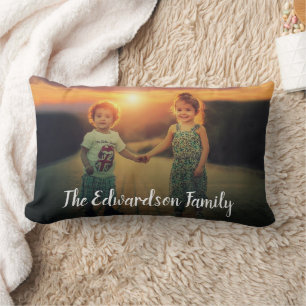 Coussin Rectangle Faites votre propre photo de famille normale