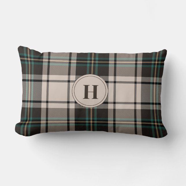 Coussin Rectangle Fall Home Decor Plaid Custom Name Couch Pillows (Recto)
