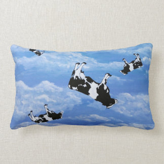 Coussin Rectangle Falling Cows