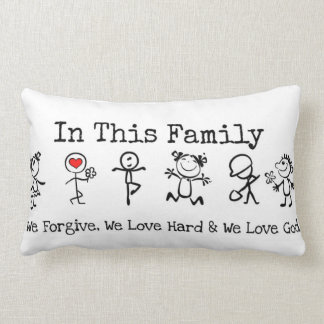 Coussin Rectangle Famille