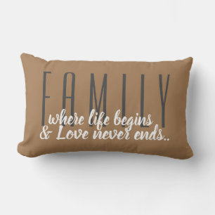 Coussin Rectangle Famille