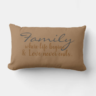 Coussin Rectangle Famille