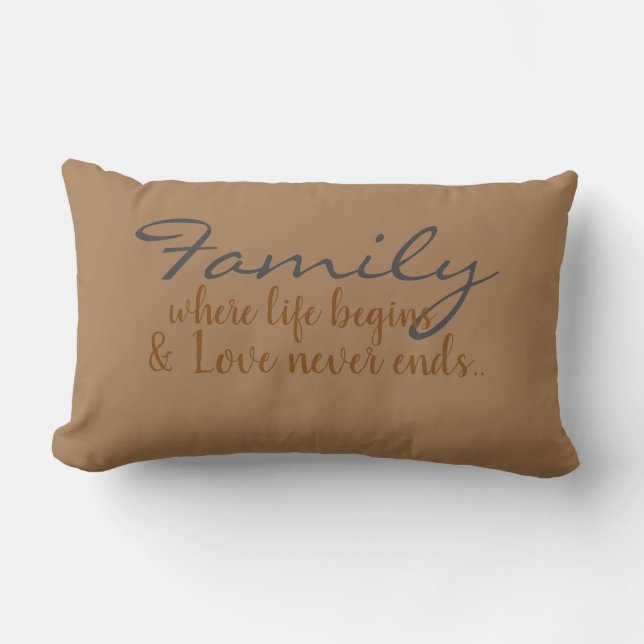 Coussin Rectangle Famille (Recto)
