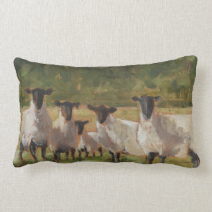Coussin Rectangle Famille de moutons