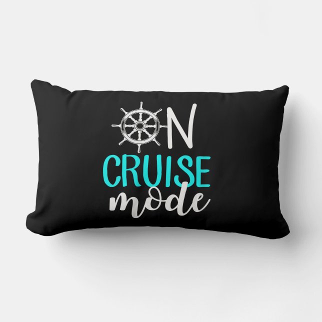 Coussin Rectangle Famille De Vacances En Mode Croisière (Recto)