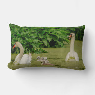 Coussin Rectangle Famille Swan
