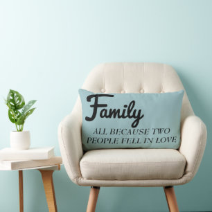 Coussin Rectangle Famille tout parce que deux personnes sont tombés 