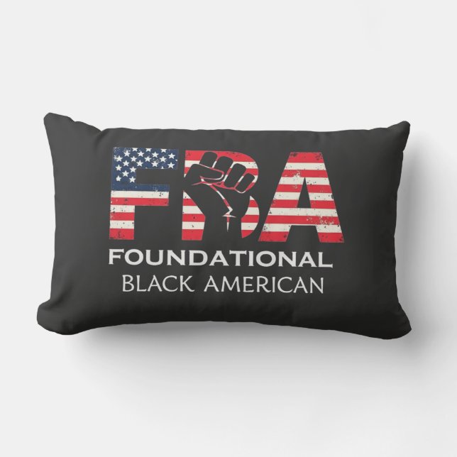 Coussin Rectangle FBA Foundational Black American (Recto)