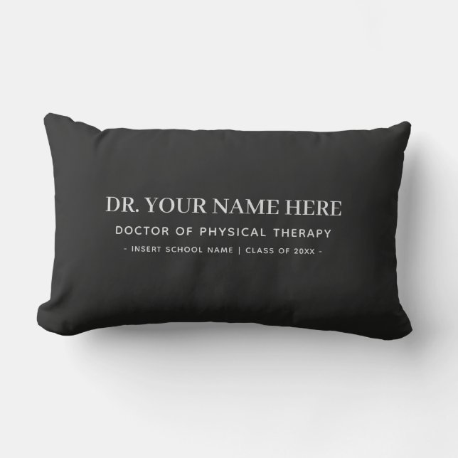 Coussin Rectangle Félicitations au docteur en thérapie physique (Recto)