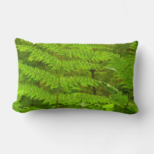Coussin Rectangle Fern Fronds III Nature verte Botanique