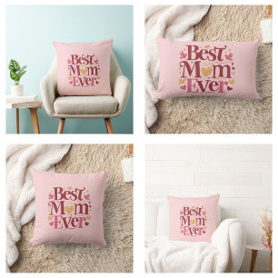 Coussin Rectangle Fête des Mères Meilleure Maman de tous les temps