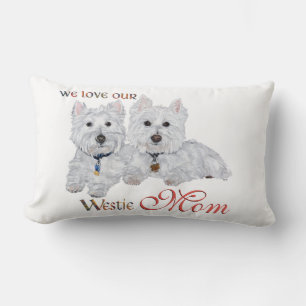 Coussin Rectangle Fête des mères West Highland Terriers