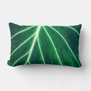 Coussin Rectangle feuillage de la jungle tropicale de Palm Leaf