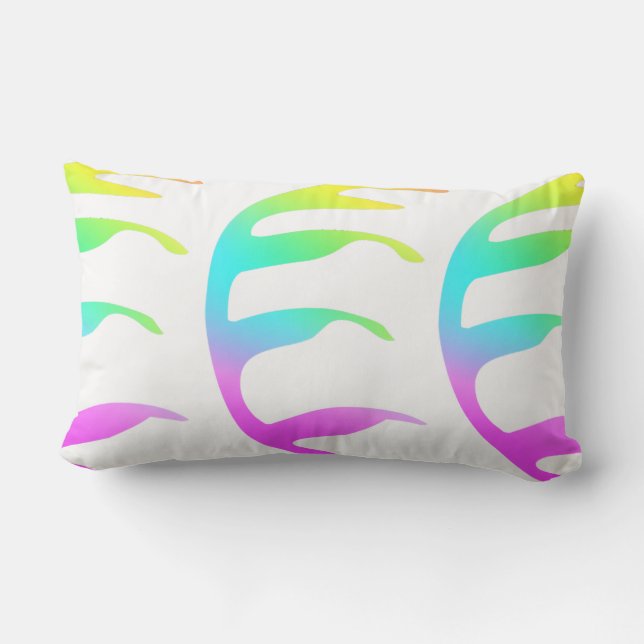 Coussin Rectangle Feuille arc-en-ciel (Verso)