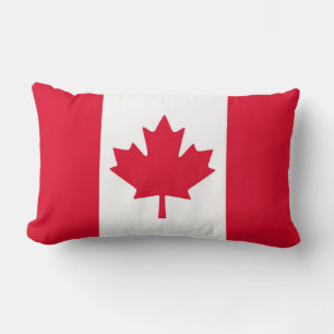 Coussin Rectangle Feuille d'érable canadienne de drapeau Canada