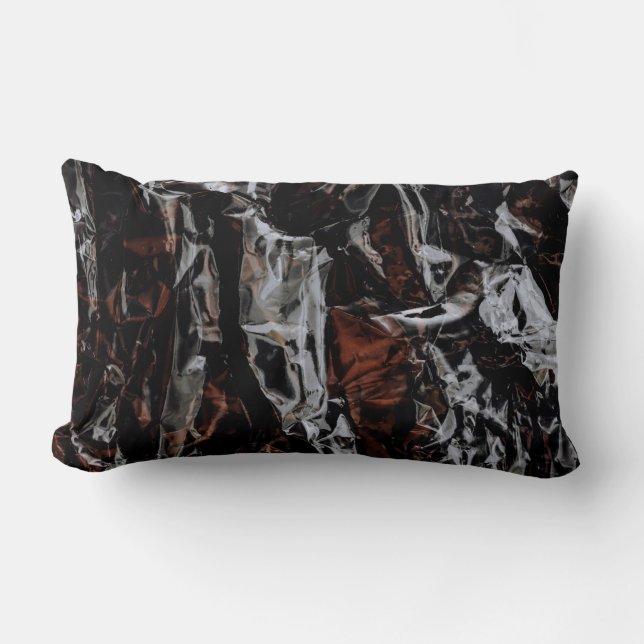 Coussin Rectangle feuilles Brown et blancs séchés (Recto)