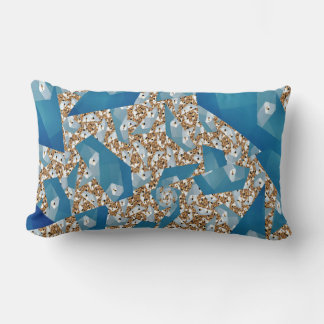 COUSSIN RECTANGLE FEUILLES D'ARBRE ET CIEL