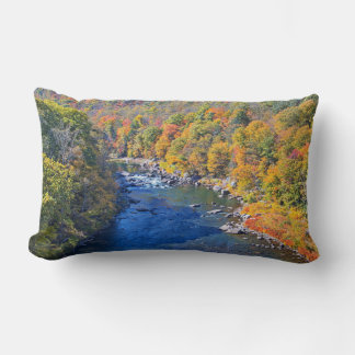 Coussin Rectangle Feuilles d'automne Flançant Clear River