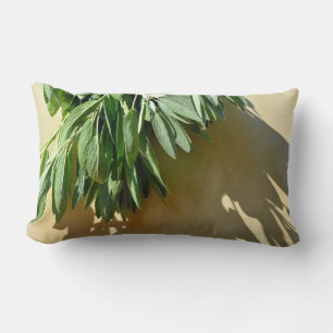 Coussin Rectangle Feuilles d'herbe botanique