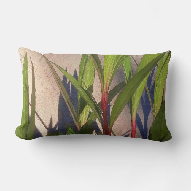 Coussin Rectangle Feuilles et ombres (Recto)
