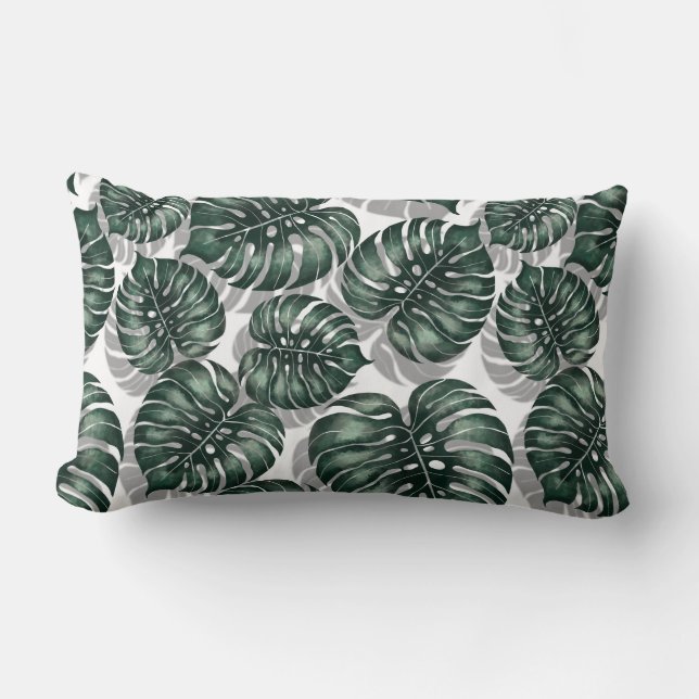 Coussin Rectangle Feuilles tropicaux (Recto)