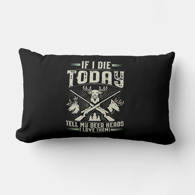 Coussin Rectangle Fier chasseur amour chasse (Recto)