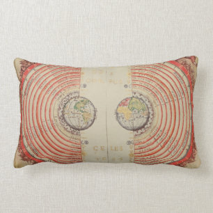 Coussin Rectangle Figure des corps célestes de Bartolomeu Velho