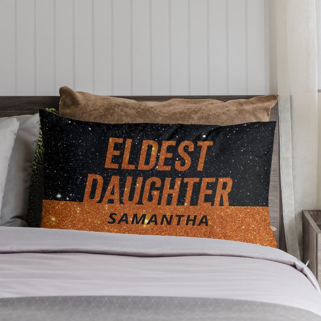 Coussin Rectangle Fille Aînée Vie Branchée D'Une Fille Drôle (Créateur téléchargé)