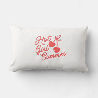 Coussin Rectangle Fille Chaude Été