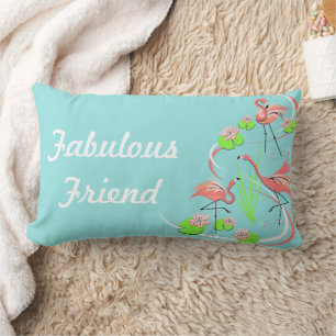 Coussin Rectangle Flamant rose Fandango Trio Fabulous Ami lumbar