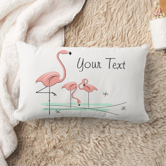 Coussin Rectangle Flamant rose Ocean Trio 4 lumbar (Couverture)