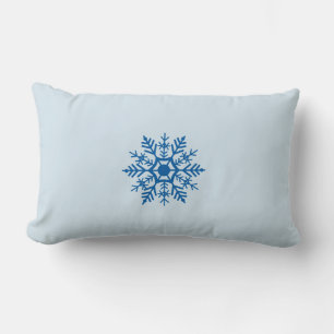 Coussin Rectangle Flèche de neige Blue Motif hiver