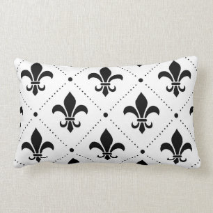 Coussin Rectangle Fleur De Lis Motif