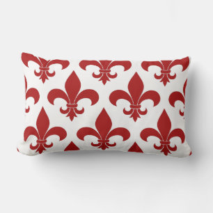 Coussin Rectangle Fleur de lis Motif