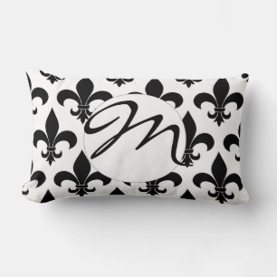 Coussin Rectangle Fleur de lis Motif