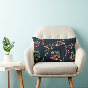 Coussin Rectangle Fleur Moderne Contemporaine