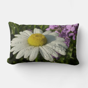 Coussin Rectangle Fleur sauvage Daisy et Summer Lilac
