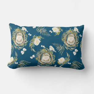 Coussin Rectangle Fleur sauvage de printemps de Little Hedge Hog