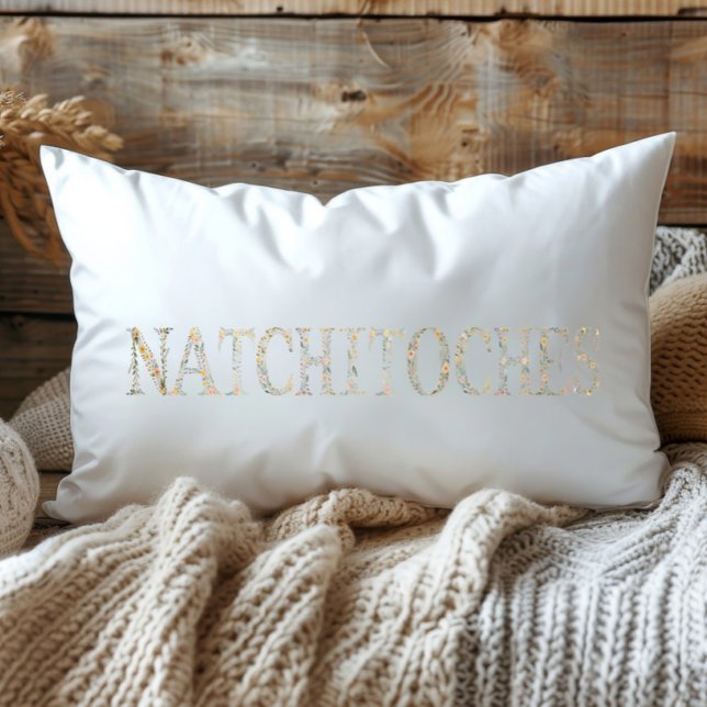 Coussin Rectangle Fleur sauvage Natchitoches Louisiane État (Créateur téléchargé)